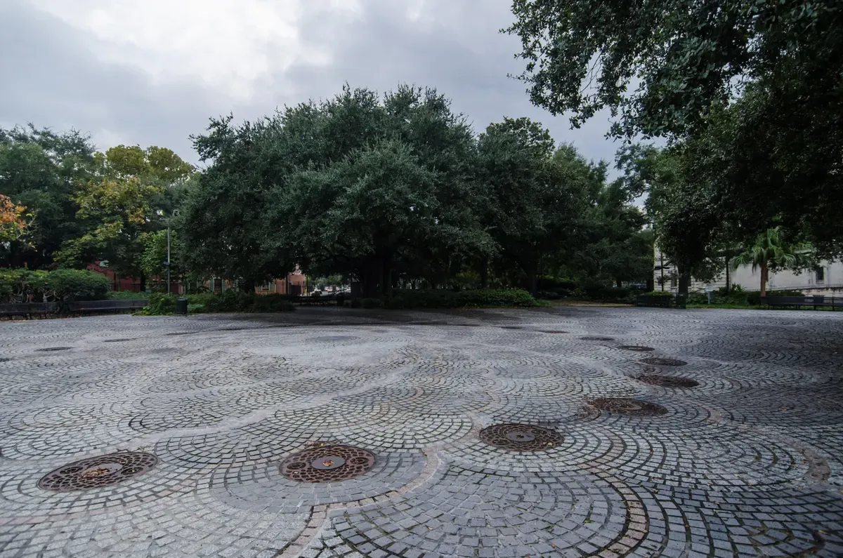 Congo Square in Armstrong Park, beside the start of the Hottest Hell New Orleans ghost tour