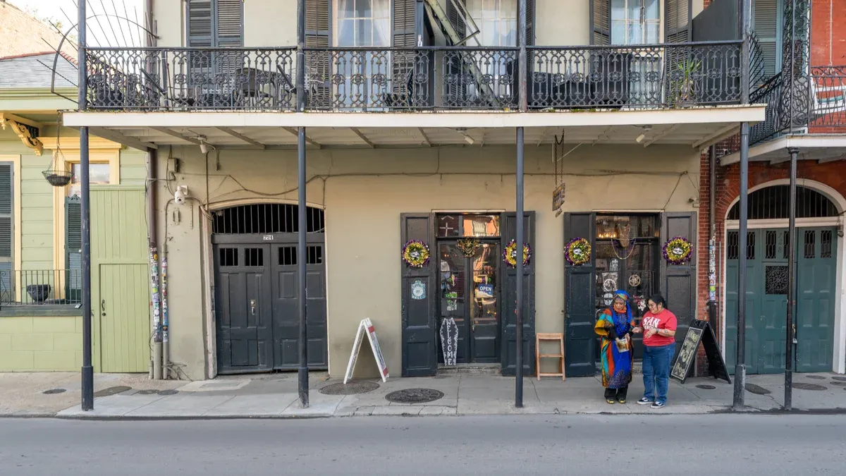 The Historic Voodoo Museum on Dumaine Street, part of the Voodoo story told on New Orleans ghost tours